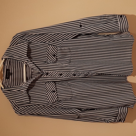 Notations black and white blouse Size Large - Picture 1 of 5